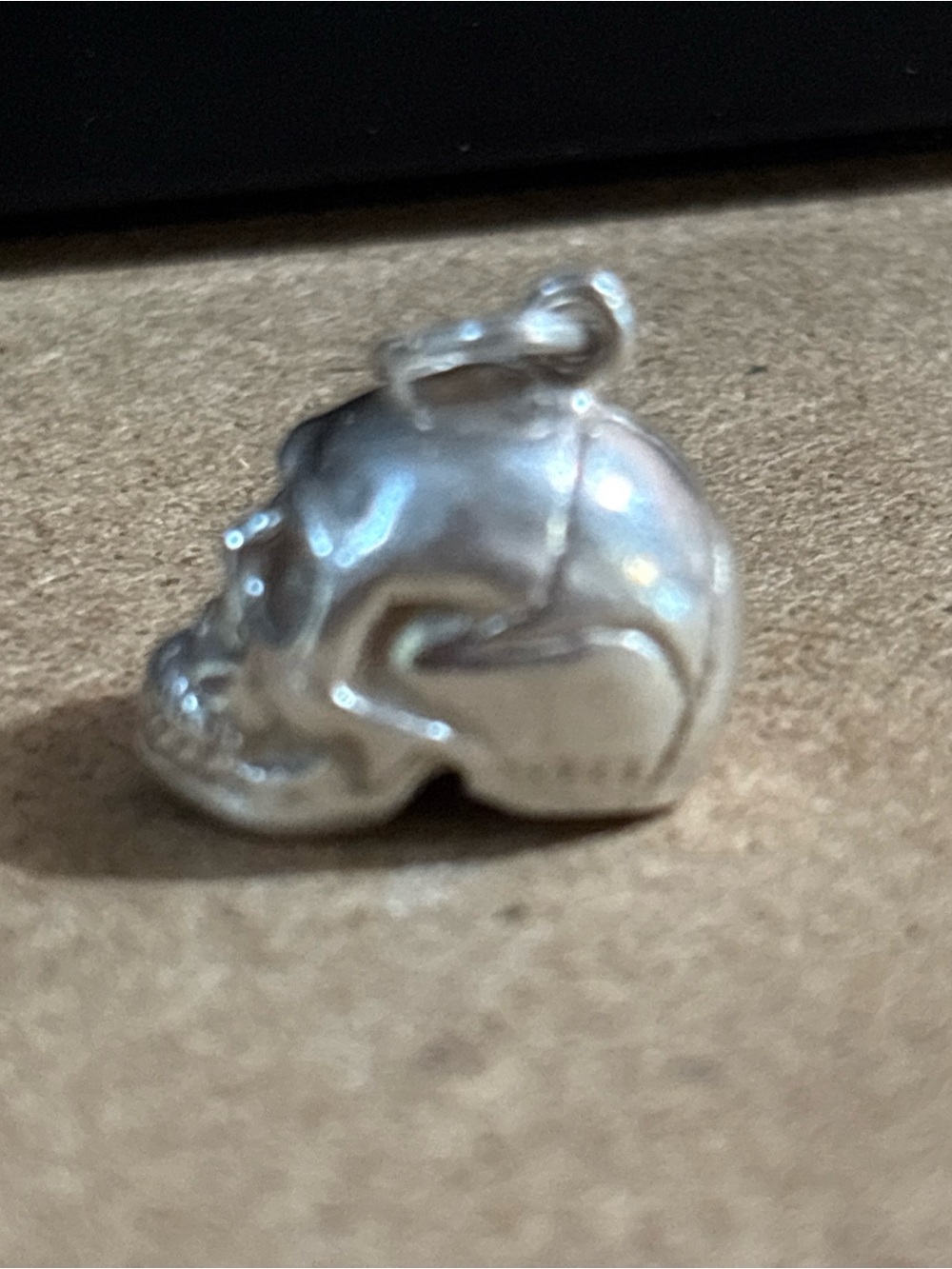 Vintage Shube 925 Sterling Silver Skull Charm/Pendant Punk Goth 1/2” - Picture 2 of 4